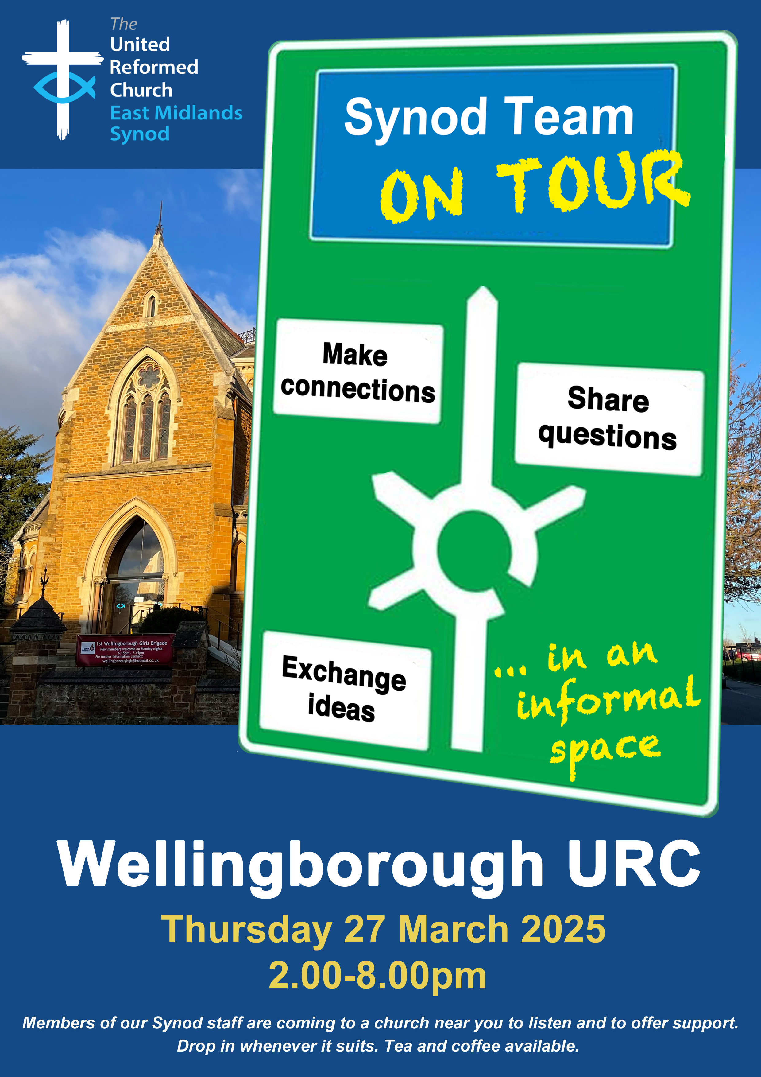 Wellingborough URC, 27 March 2025 2pm - 8pm