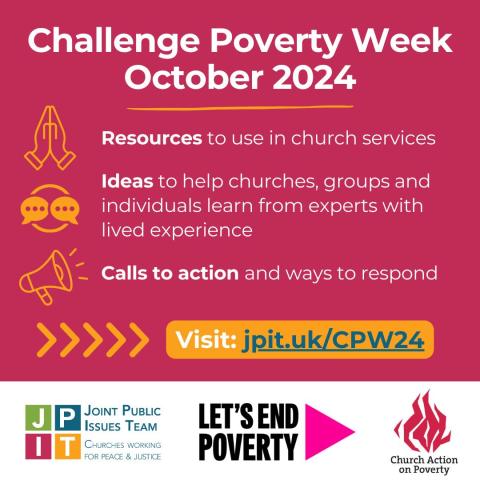 Poster advertising challenge poverty week