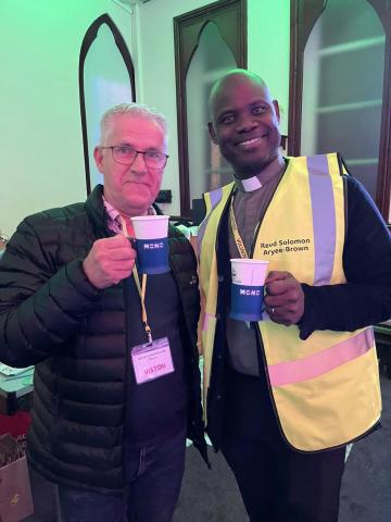 Synod Moderator, Revd Geoffrey Clarke and North Notts Area Minister, Revd Solomon Aryee-Brown