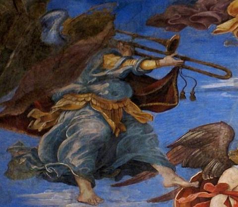 etail from The Assumption of the Virgin Mary fresco in the Cappella Carafa at Santa Maria sopra Minerva, Rome, painted by Filippino Lippi c.1490 (public domain via Wikimedia)