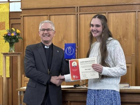 Revd Geoffrey Clarke and Zoe Logan