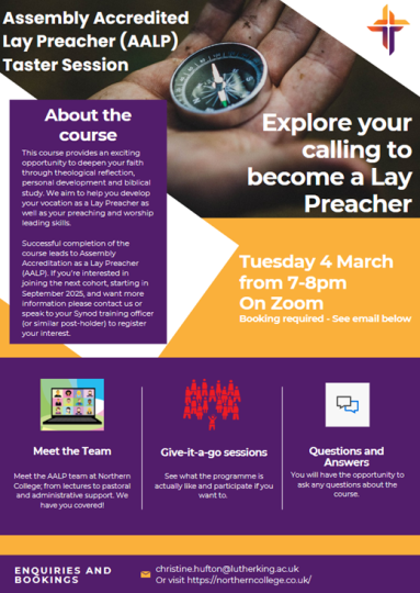 Flyer for taster session at Northern College