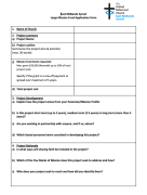 Large Mission Fund Application Form